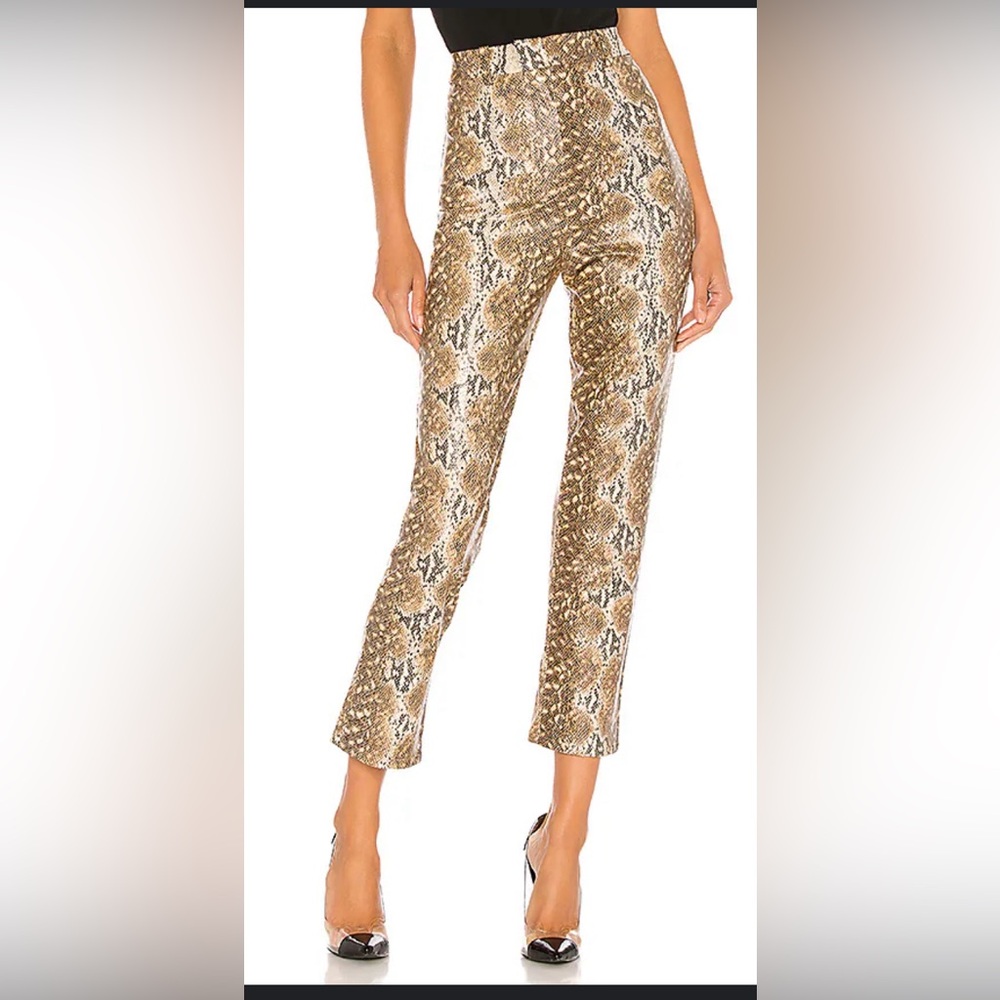 Lovers and Friends Indra Pant in Snake Skin
